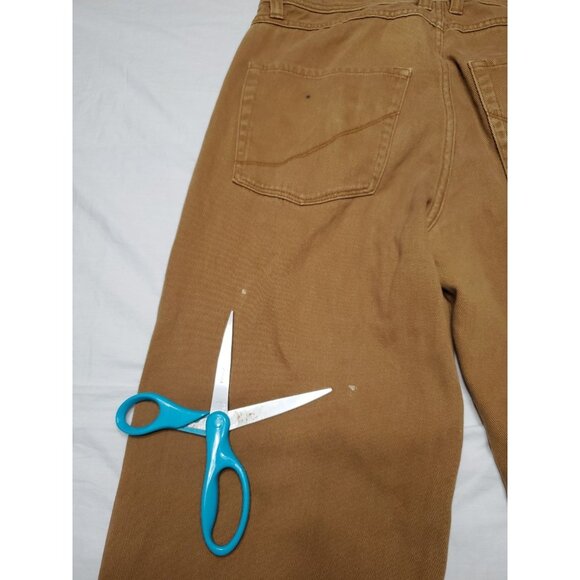 Empyre Relax Baggy Jeans Men’s 32x29 Brown Y2K Skater Pants Embroidered - Picture 12 of 16